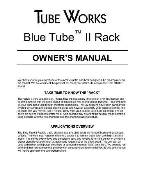 924 Blue Tube™ II Rack - Genz Benz