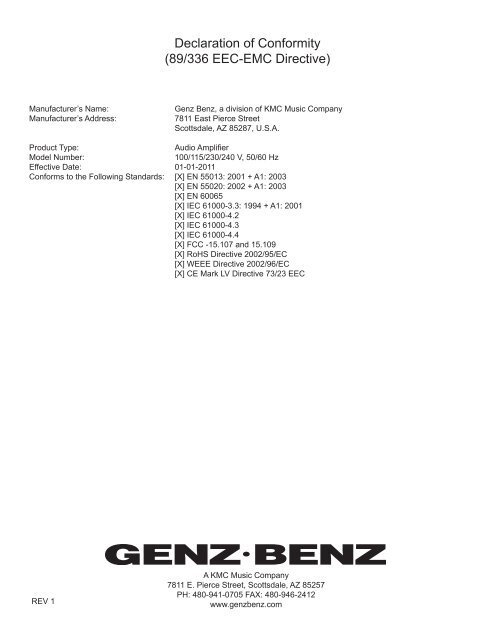 Shenandoah 80LT Manual - Genz Benz