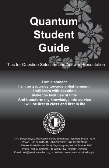 Student guide.pdf - Quantum Method