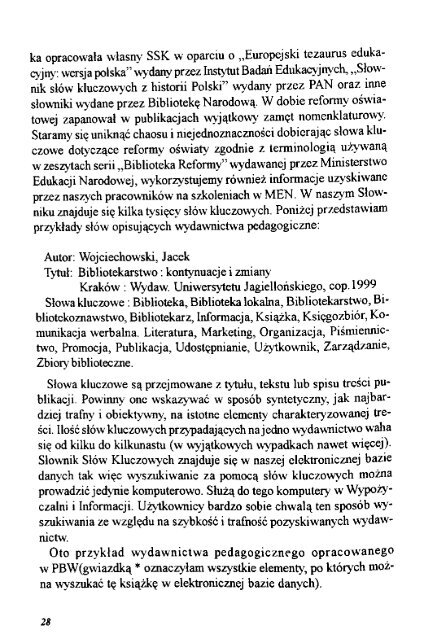 informacyjno-metodyczny - Bibliotekarz Opolski