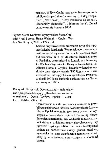 informacyjno-metodyczny - Bibliotekarz Opolski