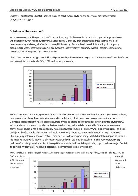 Nr 2-3/2011 (LV) ISSN 2083-7321 - Bibliotekarz Opolski