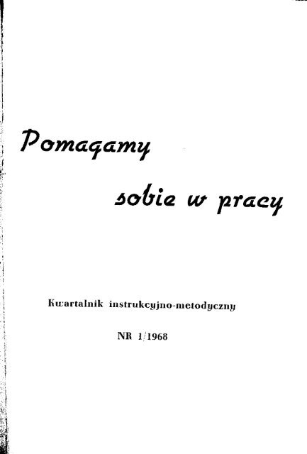 Kwartalnik Instrukcyjno Metodyczny Nr 11968 Bibliotekarz