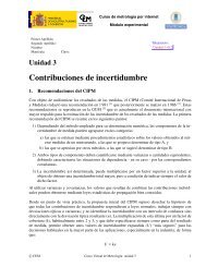 Contribuciones de incertidumbre - CEM