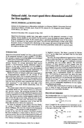 Delayed yield. An exact quasi-three dimensional model for free ...