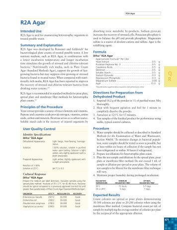 Q R R2A Agar - BVA Scientific