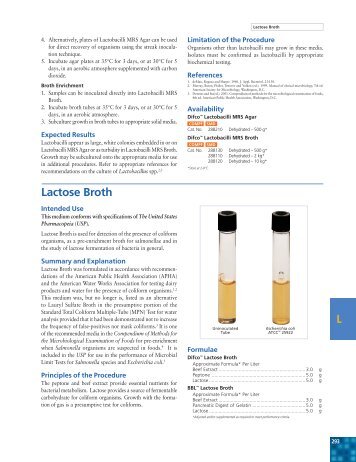 L Lactose Broth - BVA Scientific