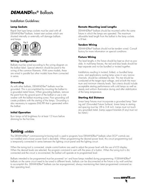 Technical Product Information - Universal Lighting Technologies