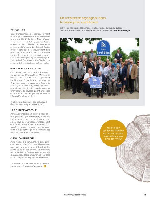 PAYSAGES 2015 - La revue annuelle de l'AAPQ