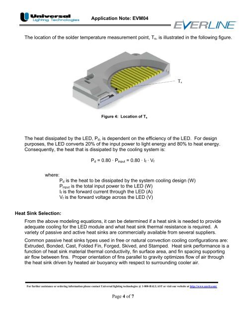 Round LED Module Thermal Management - Universal Lighting ...