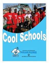 Cool Schools Packet - Special Olympics Oklahoma