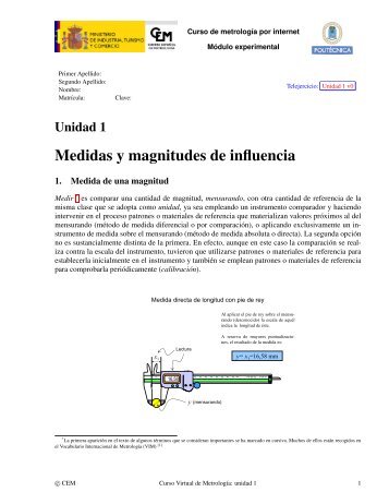 Medidas y magnitudes de influencia - MecFunNet