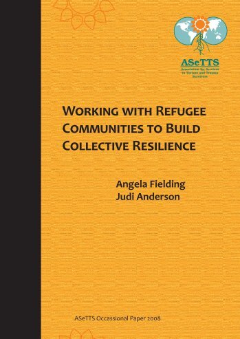 Working With Refugee Communities to Build Collective ... - ASeTTS