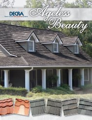 DECRA Ageless Beauty Brochure - DECRA Roofing Systems