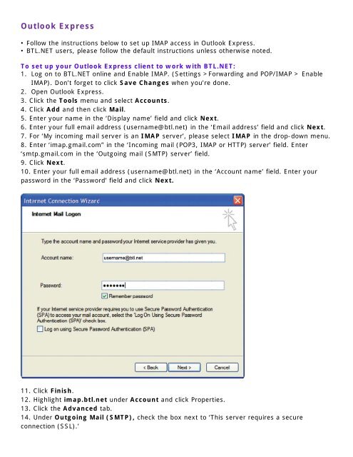 log in outlook express