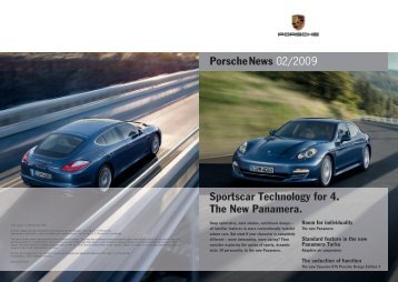 Porschenews 02/2009 Sportscar Technology for 4. The New ...