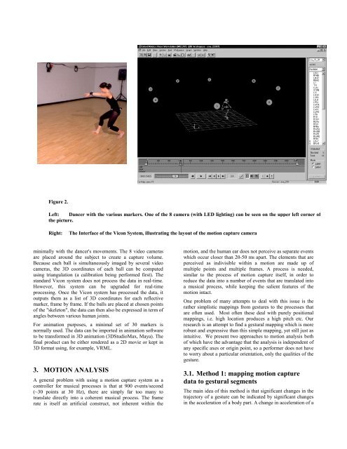 3D motion capture data: motion analysis and mapping to music