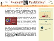 Magazin Ausgabe 2 - Juni 2015 - Brennpunkt Pferdetransport