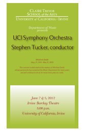 Symphony June book.indd - Music - University of California, Irvine