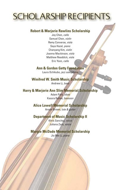 Symphony June book.indd - Music - University of California, Irvine