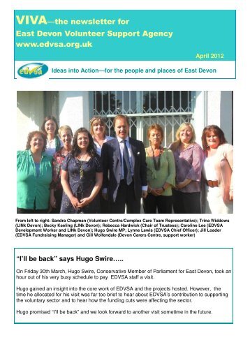 VIVA Spring 2012 - East Devon Council for Voluntary Service