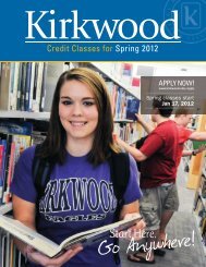 Spring Classes Start - Kirkwood Community College