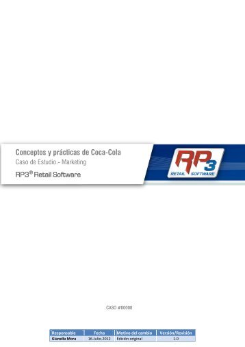 8. Conceptos y prÃ¡cticas de Coca-Cola - RP3 Retail Software