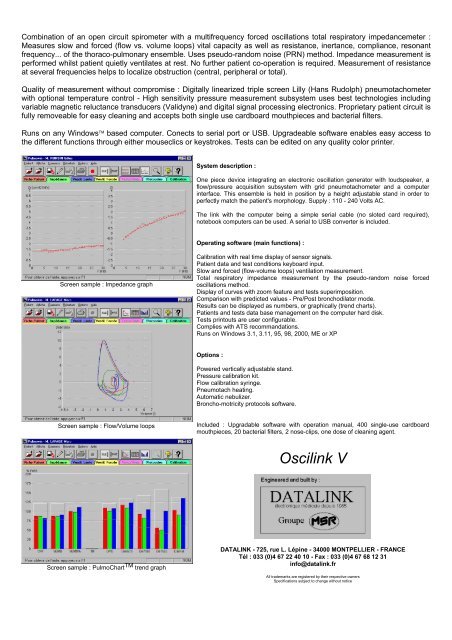 Oscilink V - DATALINK Systems & Technologies