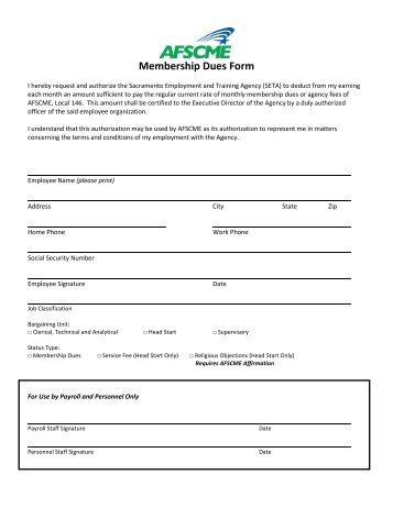 SETA Membership Dues Form