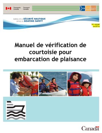 Manuel de vérification de courtoisie pour embarcation de plaisance