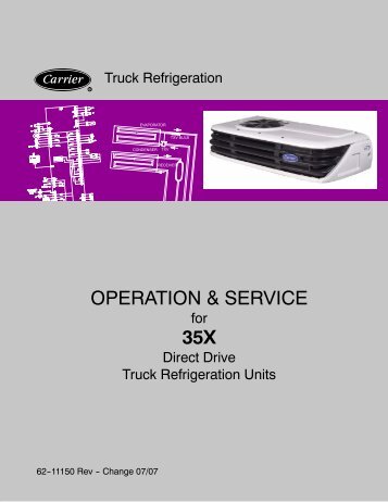 OPERATION & SERVICE 35X - Sunbelt Transport Refrigeration
