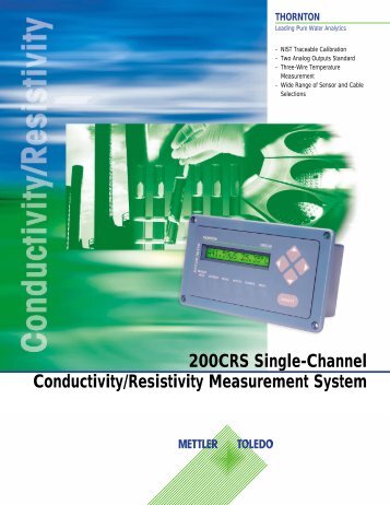 200CRS Single-Channel Conductivity ... - Vci-analytical.com