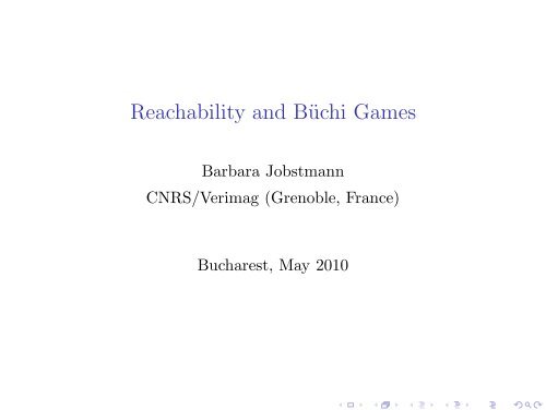 Reachability and Büchi Games - Rich Model Toolkit