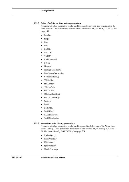 Configuration 5.59.5 Othe