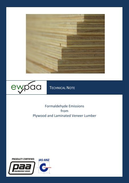 Formaldehyde Emissions - Engineered Wood Products Association ...