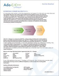 ADA-C/C++ Changer Datasheet - Ultimate Solutions