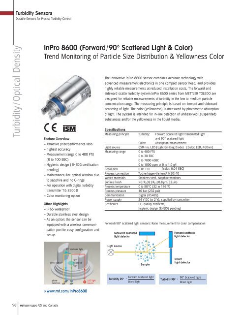 nPro 8600 Sensor (particle size and color) cat sheet