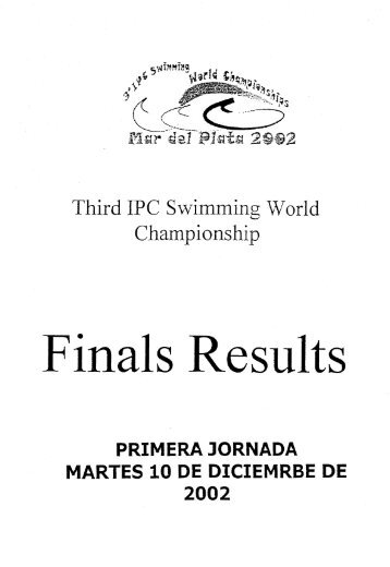Third IPC Swimming World Championship