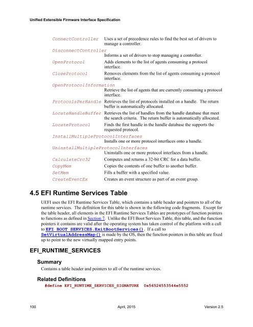 EFI System Table RestoreT