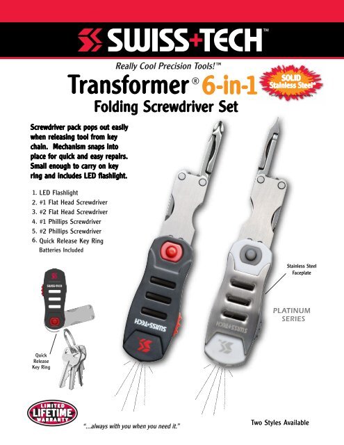 Transformer 6-in-1 combo - lorez - Swiss+Tech Products