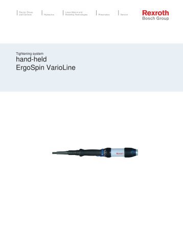 hand-held ErgoSpin VarioLine - Core Tool Technologies