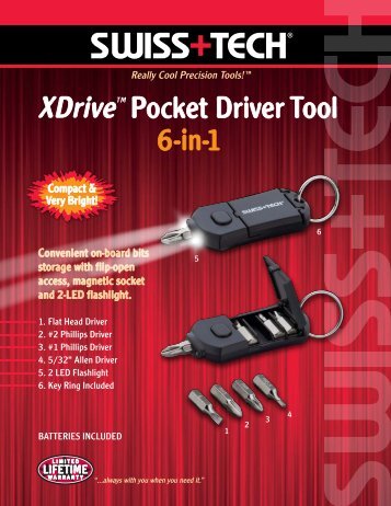 SW308 XDrive Pocket Driver 2p 2 - Swiss+Tech Products