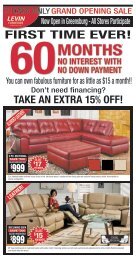 Rebate Levin Furniture