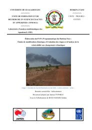 AAP Burkina Faso_Etude de ModÃ©lisation Climatique d'Evaluation