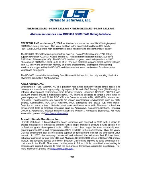 Abatron-BDI3000a.pdf - Ultimate Solutions