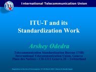 ITU-T and its Standardization Work