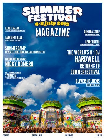 Summerfestival Magazine - 4 & 5 july 2015