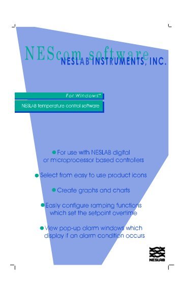 Nescom Software Instruction Manual for Nescom ... - Chiller City