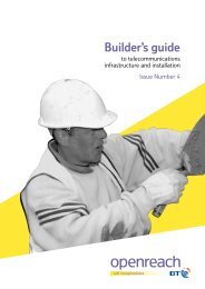 BT Openreach Builders Guide - CUBIS Industries
