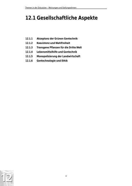 Kompendium Gentechnologie und Lebensmittel Band 5 - transGEN